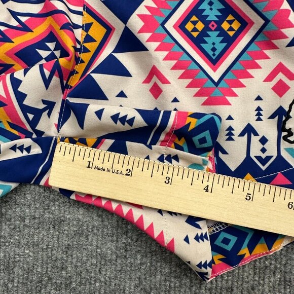 TacHuntFish Shorts Women’s Small Aztec Multicolor Logo 4” Inseam Outdoor Hiking - Picture 8 of 9